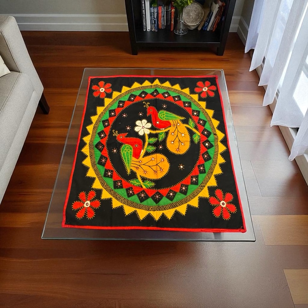 Vintage Hand Stitched‎ Table Cover
